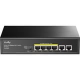 Cudy 6-Port 10/100M PoE+ Switch Zwart