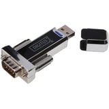 Digitus USB > serial adapter Zwart, 0,8 meter