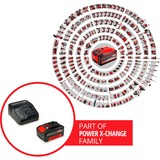 Einhell Power X-Change Starter-Kit 18V 4Ah oplader Zwart/rood, Accu en oplader inbegrepen