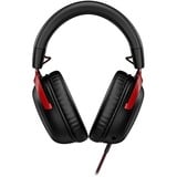 HyperX Cloud III over-ear gaming headset Zwart/rood, Pc, PS5, PS4, Xbox Series X|S, Xbox One, Nintendo Switch