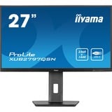 iiyama ProLite XUB2797QSN-B1 27" monitor Grijs, 100Hz, HDMI, DisplayPort, USB-C, RJ45 (LAN), Audio