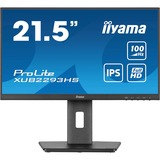 iiyama ProLite XUB2293HS-B6 21.5" monitor Zwart, HDMI, DisplayPort, Audio