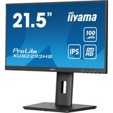 iiyama ProLite XUB2293HS-B6 21.5" monitor Zwart, HDMI, DisplayPort, Audio