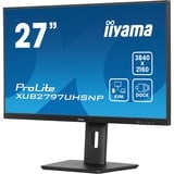 iiyama ProLite XUB2797UHSNP-B1 27" 4K UHD monitor Zwart, HDMI, DisplayPort, USB-C, LAN, Audio