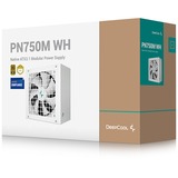 DeepCool PN750M, 750 Watt voeding  Wit, 3x PCIe, 1x 12VHPWR, kabelmanagment