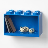 Room Copenhagen LEGO Brick Shelf, 8 noppen wandschap Blauw