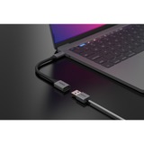 Sitecom USB-C naar USB-A adapter met kabel Zwart, 0,15 meter