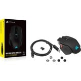 Corsair M65 RGB ULTRA WIRELESS gaming muis Zwart, 26,000 DPI, USB | 2,4 GHz | Bluetooth