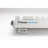 Ducky One 3 SF White, gaming toetsenbord Wit/zilver, BE Lay-out, Cherry MX RGB Red, RGB leds, 65%, ABS