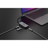 Sitecom USB-C naar 4x USB-C 10 Gbps Power Delivery usb-hub Grijs