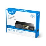 Cudy 8-Port 10/100M PoE+ Switch Zwart