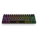 SteelSeries Apex Pro Mini Wireless, gaming toetsenbord Zwart, US lay-out, SteelSeries OmniPoint 2.0, 60%, RGB leds, Double Shot PBT Keycaps