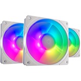 Cooler Master Mobius 120P ARGB 120x120x25 case fan Wit, 3 stuks