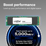 Crucial E100 480 GB SSD CT480E100SSD8, PCIe 4.0 x4, NVMe, M.2 2280