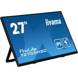 iiyama ProLite T2755MSC-B1 27" touchscreen monitor Zwart, Touch, HDMI, DisplayPort, USB, Audio