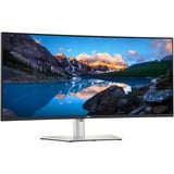 Dell U3824DW 38" Curved UltraWide monitor Zilver/zwart, 2x HDMI, DisplayPort, 4x USB-A, 2x USB-C, RJ-45