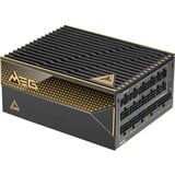 MSI MEG Ai1600T PCIE5, 1600 Watt voeding  Zwart/goud, 2x 12VHPWR, 9x PCIe, Kabelmanagement