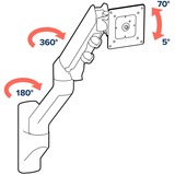 Ergotron HX Wall Mount Monitor Arm monitorarm Wit