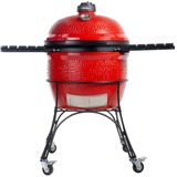 Kamado Joe Big Joe I houtskoolbarbecue Rood/zwart, Ø 61cm