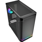 Sharkoon MK4W RGB Strip mini tower behuizing Zwart | 2x USB-A | 1x USB-C | RGB | Tempered Glass