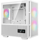 DeepCool CH360 DIGITAL mini tower behuizing Wit | 1x USB-A | 1x USB-C | RGB | Window