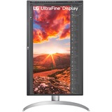 LG UltraFine 27UP850K-W 27" 4K UHD monitor Zilver/zwart, 2x HDMI, DisplayPort, 2x USB-A, USB-C