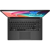 MSI Modern 15 (F1MG-005BE) 15.6"  laptop Zwart | Core 7 150U | Iris Xe Graphics | 16 GB | 1 TB SSD