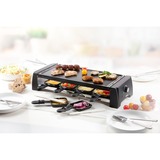 Domo Steengrill Raclette DO9189G gourmetstel Zwart, 2 verwisselbare platen