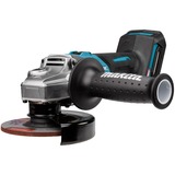 Makita 40 V Max Haakse accu slijper 125 mm XGT haakse slijper Blauw/zwart, Mbox, oplader en 2 accu's inbegrepen