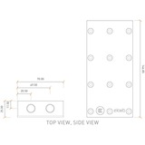 EKWB EK-FC Terminal X4 - Plexi verbinding 