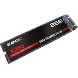 Emtec X250 Power Plus 256 GB SSD ECSSD256GX250, SATA 6 GB/s, M2 2280