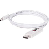 Club 3D USB-C 3.1 > DisplayPort 1.2 UHD adapter Wit, 1,2 meter