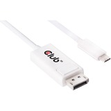 Club 3D USB-C 3.1 > DisplayPort 1.2 UHD adapter Wit, 1,2 meter