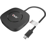 Club 3D USB-C 3.2 MST Hub DisplayPort 1.4 dockingstation Zwart