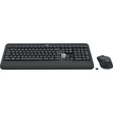 Logitech MK540 Advanced - Draadloze, desktopset Donkergrijs, BE Lay-out, 1000 dpi