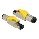 DeLOCK RJ45 Plug field assembly Cat.6A stekker Geel