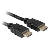 Sharkoon High Speed HDMI kabel met Ethernet Zwart, 1 meter, 4K, Verguld