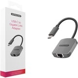 Sitecom USB-C naar Gigabit LAN adapter Grijs