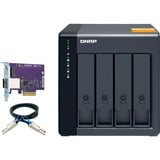 QNAP QNAP TL-D400S externe behuizing Zwart