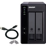 QNAP TR-002 Uitbreidingsbehuizing externe behuizing Zwart