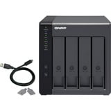 QNAP USB 3.0 RAID-uitbreidingsbehuizing TR-004 externe behuizing Zwart