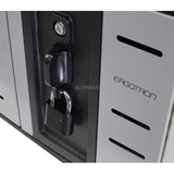 Ergotron Zip12 Charging Desktop Cabinet Zwart/zilver