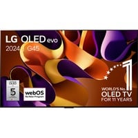 LG OLED55G45LW 55" Ultra HD OLED-tv Zwart/zilver, 4x HDMI, 3x USB-A, Optisch, CI, Bluetooth, LAN, WLAN, HDR10
