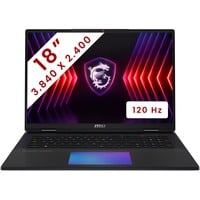 MSI Titan 18 HX (A14VIG-044BE) 18"  gaming laptop Zwart/grijs | Core i9-14900HX | RTX 4090 | 64 GB | 2 TB SSD | 120 Hz