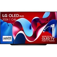 LG OLED83C46LA 83" Ultra HD OLED-tv Zwart, 4x HDMI, 3x USB-A, Optisch, CI, Bluetooth, LAN, WLAN, HDR10