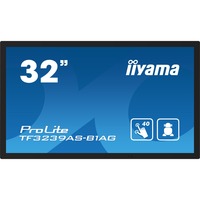 iiyama ProLite TF3239AS-B1AG 31.5" touchscreen monitor Zwart, Touch, HDMI, DisplayPort, LAN, Audio, USB, Android 