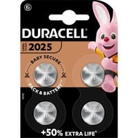 Duracell CR2025 Lithium knoopcel 3V batterij 4 stuks