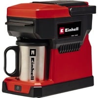 Einhell TE-CF18 Li-Solo Accu Koffieapparaat koffiefiltermachine Rood/zwart, Accu en lader niet inbegrepen| 2-in-1: filterkoffieapparaat en koffiepadmachine