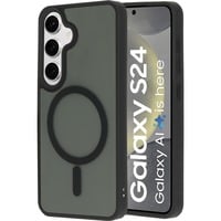 Mobiparts Samsung Galaxy S24 - MagSafe hardcover case telefoonhoesje Zwart/grijs