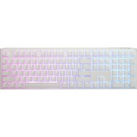 Ducky One 3 Classic White, gaming toetsenbord Wit/zilver, BE Lay-out, Cherry MX Silent Red, RGB leds, ABS